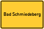Place name sign Bad Schmiedeberg