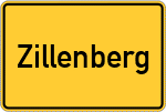 Place name sign Zillenberg
