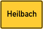 Place name sign Heilbach