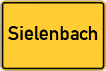 Place name sign Sielenbach