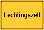Place name sign Lechlingszell