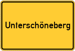 Place name sign Unterschöneberg