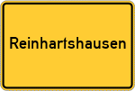 Place name sign Reinhartshausen