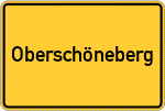 Place name sign Oberschöneberg