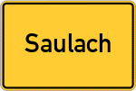 Place name sign Saulach