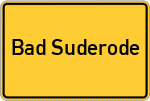 Place name sign Bad Suderode