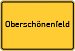 Place name sign Oberschönenfeld