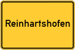 Place name sign Reinhartshofen
