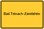 Place name sign Bad Teinach-Zavelstein
