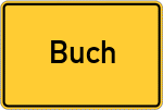Place name sign Buch