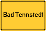 Place name sign Bad Tennstedt