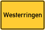 Place name sign Westerringen