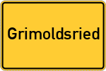 Place name sign Grimoldsried