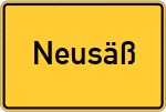Place name sign Neusäß