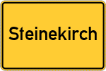 Place name sign Steinekirch