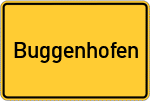 Place name sign Buggenhofen, Schwaben