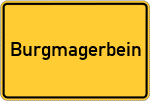 Place name sign Burgmagerbein