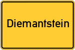 Place name sign Diemantstein
