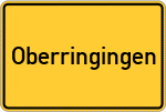 Place name sign Oberringingen