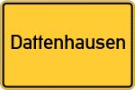 Place name sign Dattenhausen