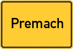 Place name sign Premach