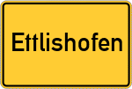 Place name sign Ettlishofen