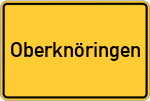 Place name sign Oberknöringen