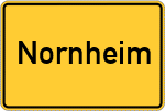 Place name sign Nornheim