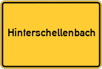 Place name sign Hinterschellenbach