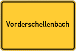 Place name sign Vorderschellenbach