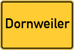 Place name sign Dornweiler