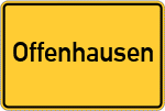 Place name sign Offenhausen