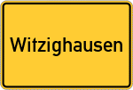 Place name sign Witzighausen
