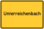 Place name sign Unterreichenbach, Kreis Neu-Ulm