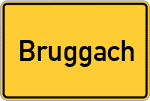 Place name sign Bruggach
