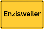 Place name sign Enzisweiler, Bodensee