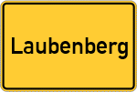 Place name sign Laubenberg, Allgäu