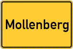 Place name sign Mollenberg