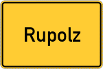 Place name sign Rupolz