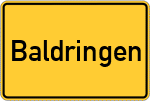 Place name sign Baldringen