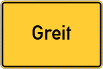 Place name sign Greit, Allgäu
