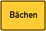 Place name sign Bächen, Allgäu