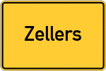Place name sign Zellers, Allgäu