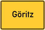 Place name sign Göritz