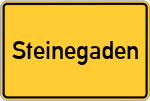 Place name sign Steinegaden, Allgäu