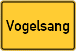 Place name sign Vogelsang, Allgäu