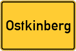 Place name sign Ostkinberg
