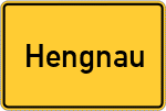 Place name sign Hengnau, Bodensee