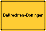 Place name sign Ballrechten-Dottingen