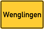 Place name sign Wenglingen